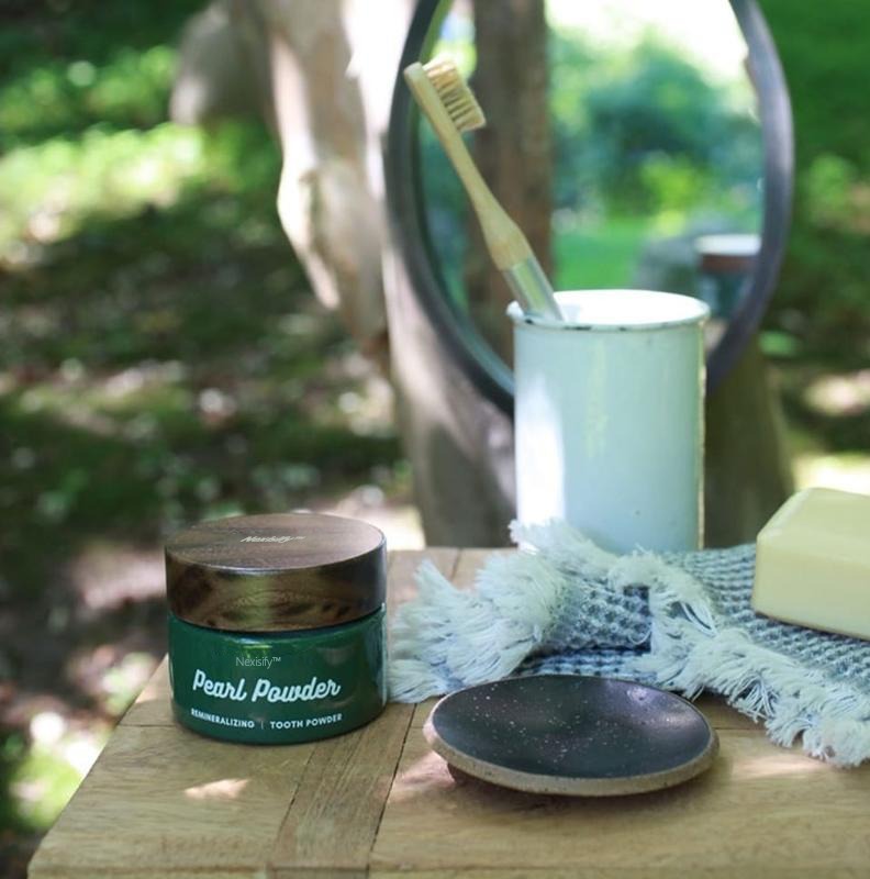 Nexisify™ Pearl Powder Remineralizing Tooth Scrub: Natural Tooth Powder with Hydroxyapatite & Pearl Powder | Enamel Repair, Natural Whitening & Oral Microbiome Balance