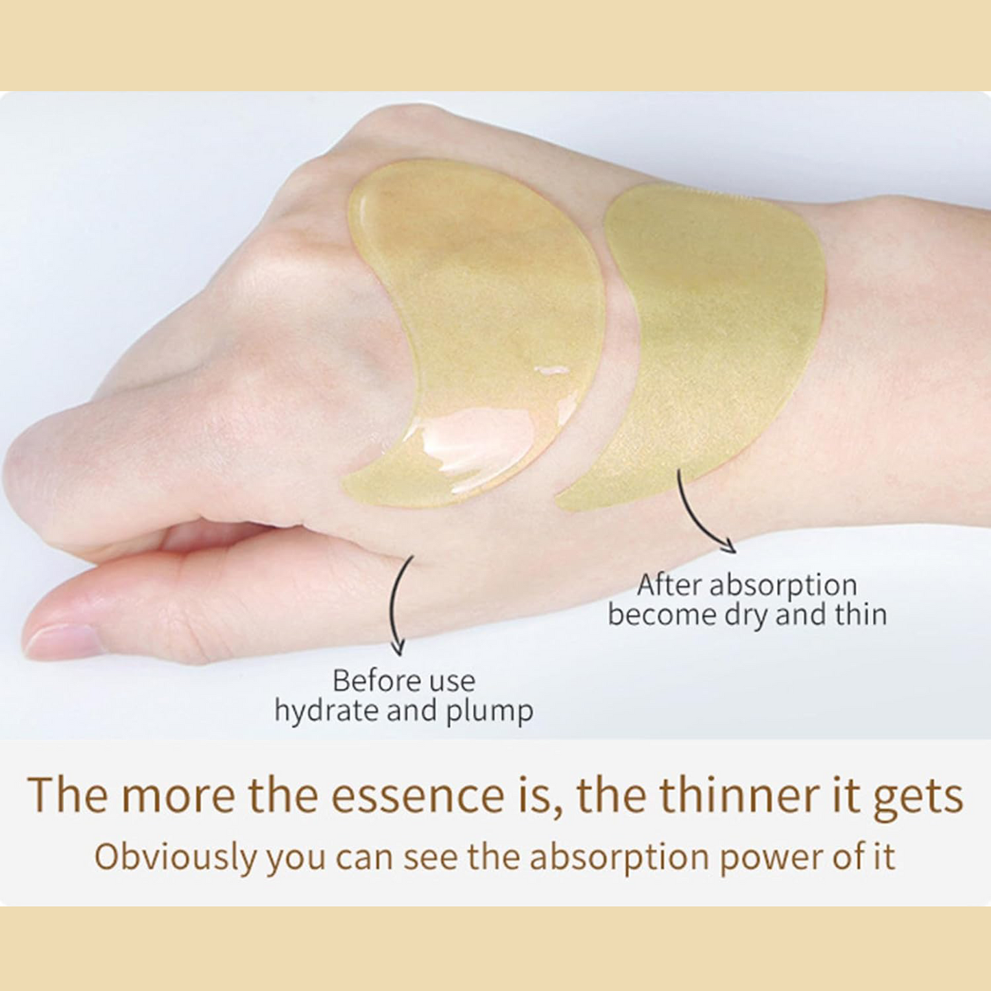 Avocado Eye Mask: 60-Piece Hydra-Restore for Dark Circles & Puffiness | Moisturizing & Brightening Skincare Gift