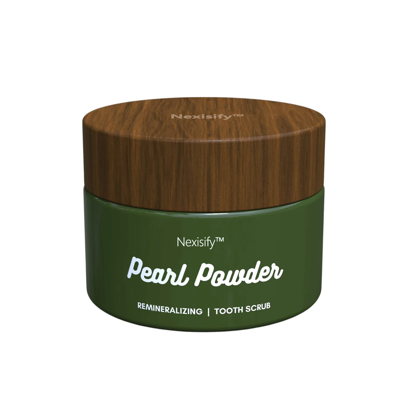 Nexisify™ Pearl Powder Remineralizing Tooth Scrub: Natural Tooth Powder with Hydroxyapatite & Pearl Powder | Enamel Repair, Natural Whitening & Oral Microbiome Balance