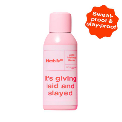 Lace Melting Spray for Lace Wigs - Banish Ashiness, Extra Hold & No Residue, Waterproof Long-Lasting Safe Formula - 4.2 oz