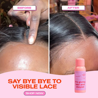 Lace Melting Spray for Lace Wigs - Banish Ashiness, Extra Hold & No Residue, Waterproof Long-Lasting Safe Formula - 4.2 oz