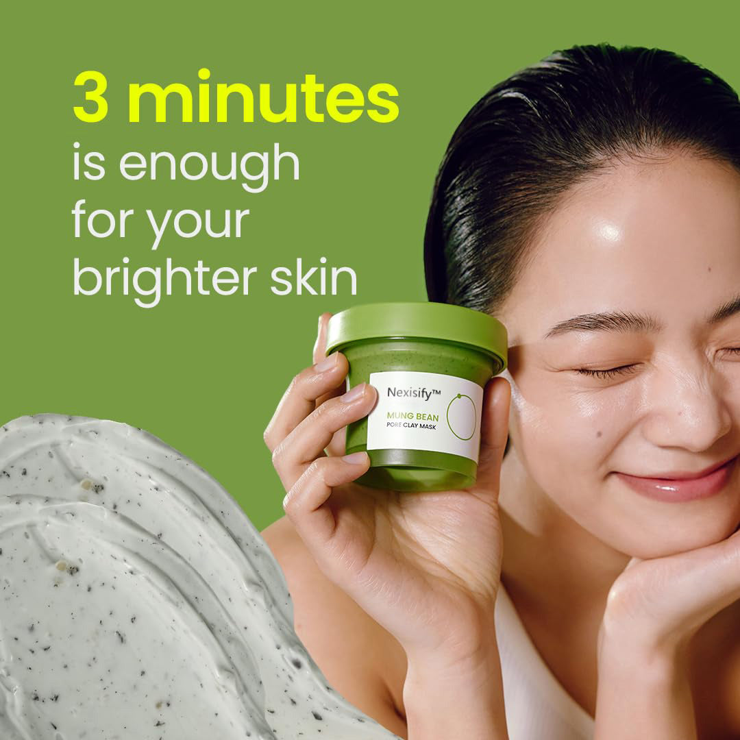 Deep Pore Cleansing with Cleansing Trio: Mung Bean Cleansing Oil & Cleansing Foam & Clay Mask | Fragrance-Free | Pore Care Start with Mung Bean | Korean Skin Care | Suitable for Sensitive Skin