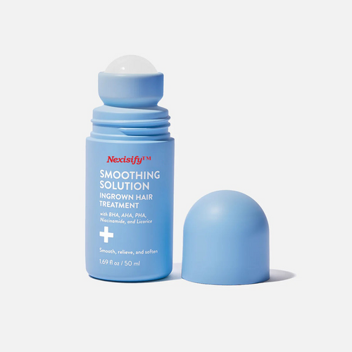 Smoothing Solution Ingrown Hair Treatment: Glide-On Roller with BHA + Cica + Niacinamide for Bump-Free, Baby-Soft Skin