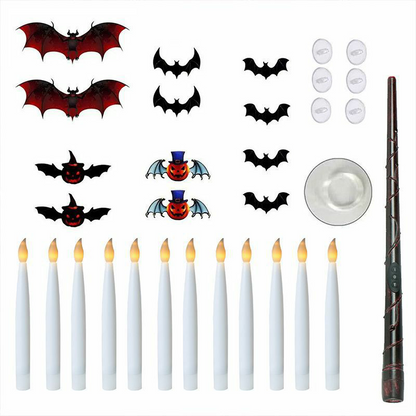 🎃Flameless Candles with Magic Wand Remote for Halloween Decor