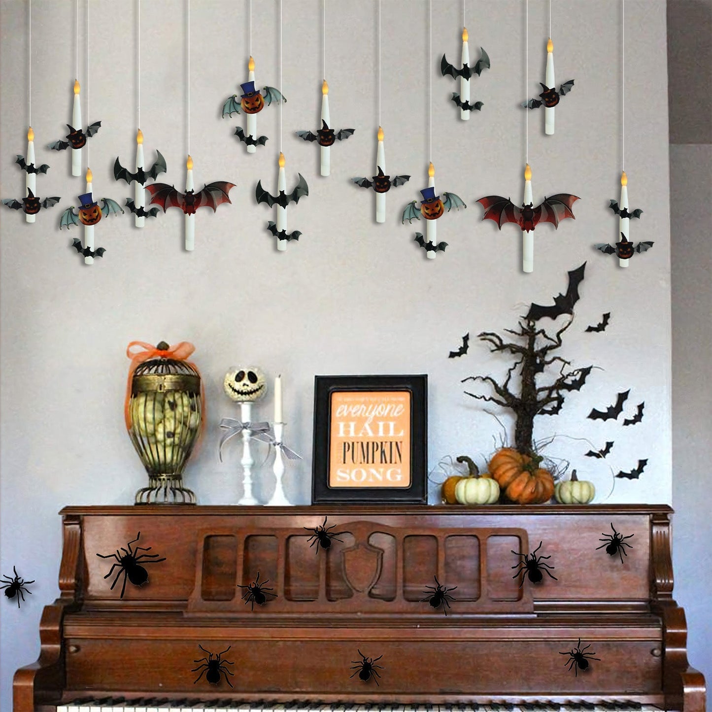 🎃Flameless Candles with Magic Wand Remote for Halloween Decor