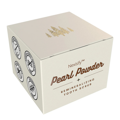 Nexisify™ Pearl Powder Remineralizing Tooth Scrub: Natural Tooth Powder with Hydroxyapatite & Pearl Powder | Enamel Repair, Natural Whitening & Oral Microbiome Balance