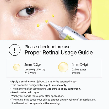 The Vita A Retinal Shot Tightening Booster - 0.1% Liposomized Retinal + 3% Matrixyl, Pore Minimizer & Wrinkle Reducer, A-Shot™ Tech for Firmer Skin, 15ml